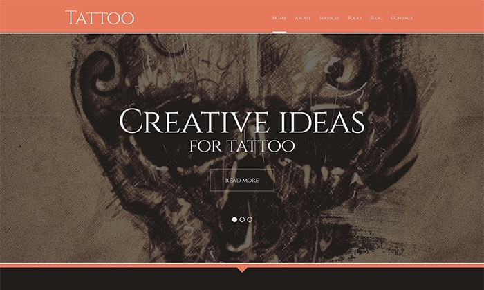 Tattoo Salon Responsive WordPress Theme
