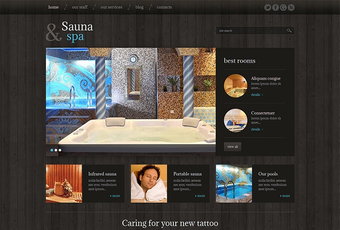 Sauna Responsive WordPress Theme