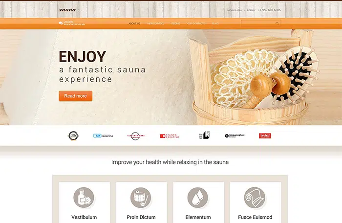 Sauna Responsive WordPress Theme