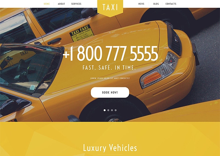  Taxi WordPress Theme 