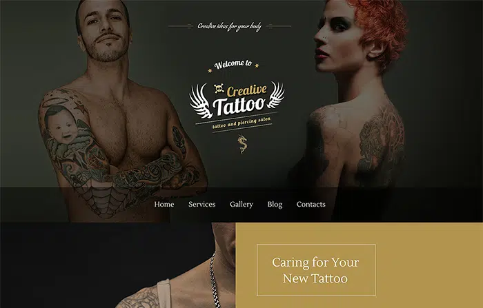 Creative Tattoo WordPress Theme