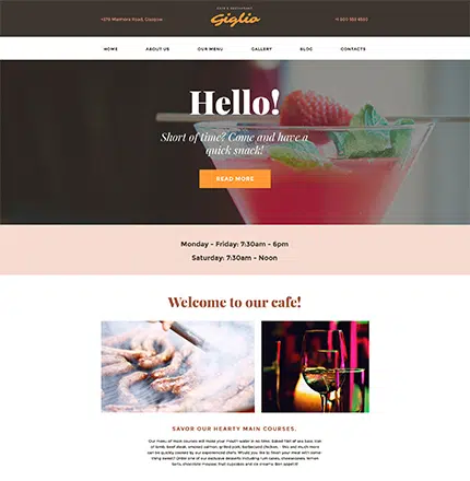 Cafe WP Theme