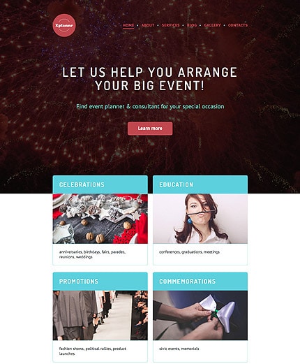 Event Planner WordPress Theme