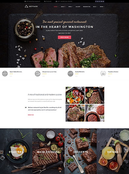 Cafe and Restaurant WP Theme