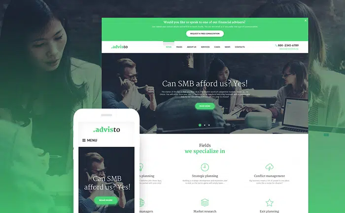  Financial Advisor WordPress Theme 