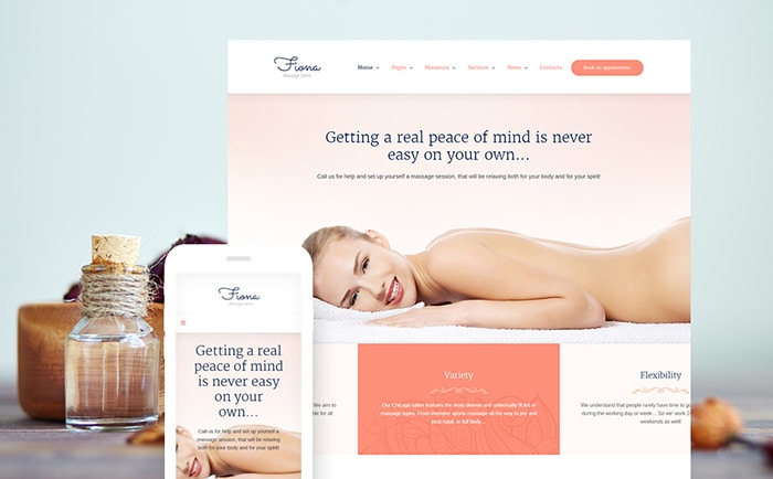 Beauty Spa & Massage Salon Responsive WordPress Theme