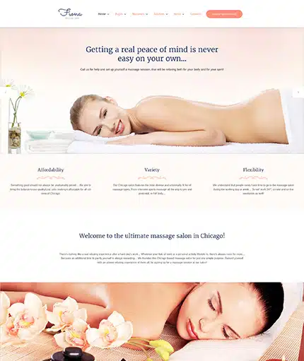 Massage Salon Responsive WordPress Theme