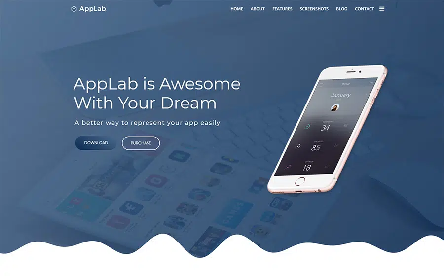 AppLab - App Landing WordPress Theme