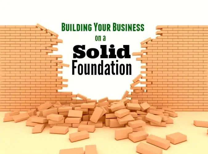 building business cement blocks wall broken bricks