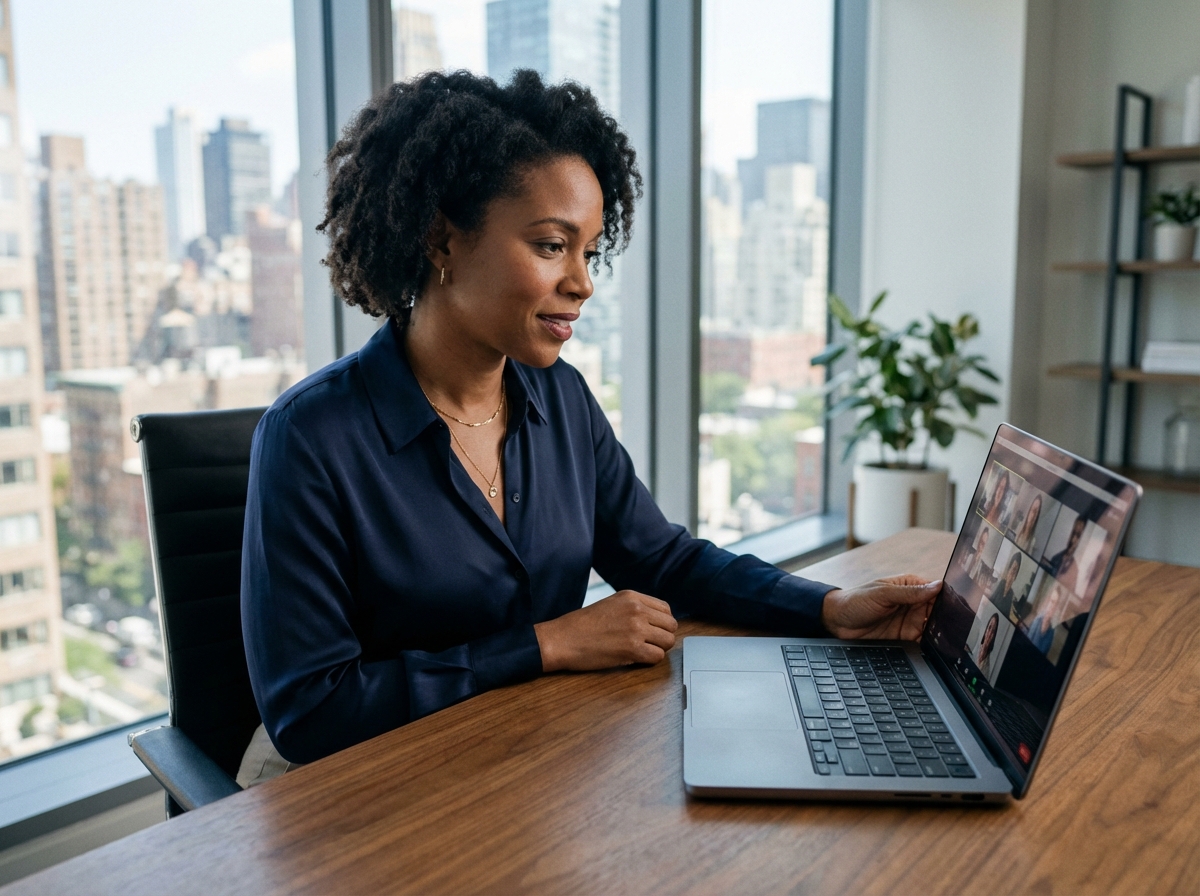 Femme confiante lors d