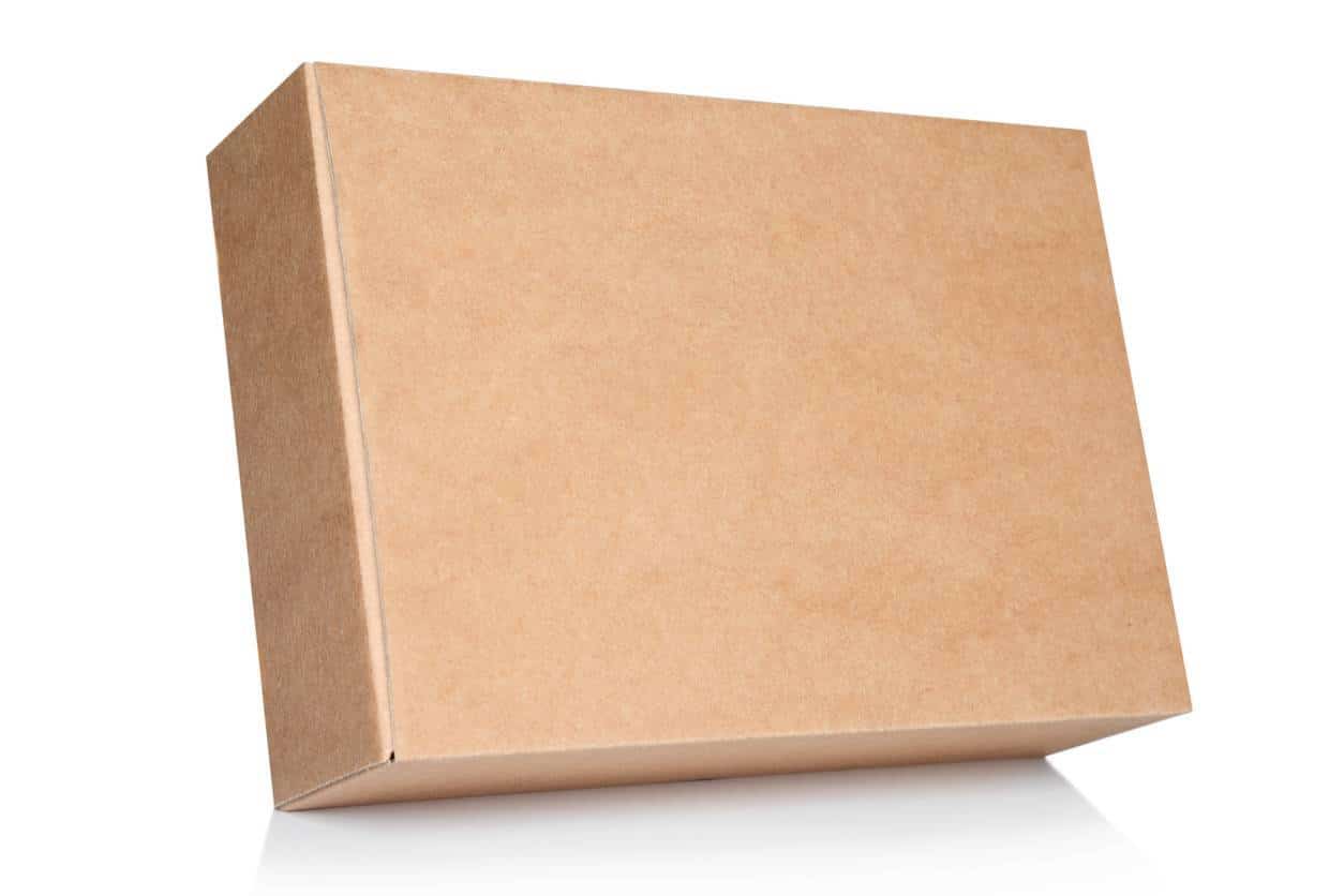 carton brun pour un colis postal