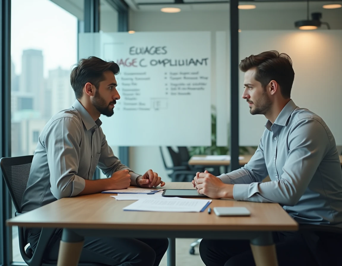 Responsable RH expliquant la conformité de la rémunération de stage à un stagiaire en réunion